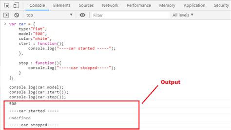 javascript object example