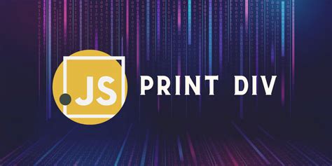 Javascript Print A Div