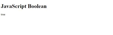 Javascript Print Boolean