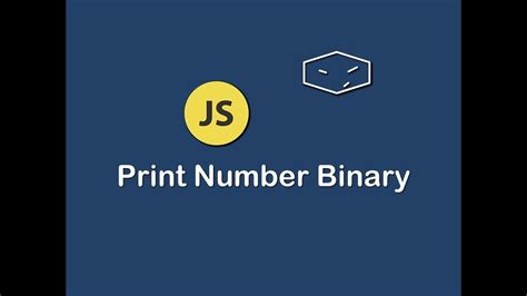 Javascript Print Number As Binary