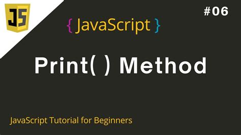 Javascript Print Options