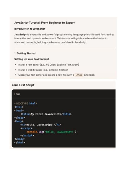 javascript quick tutorial pdf