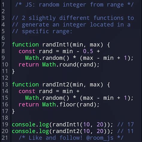 javascript random number from 1 to 10