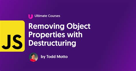 Javascript Remove Key From Object Destructuring