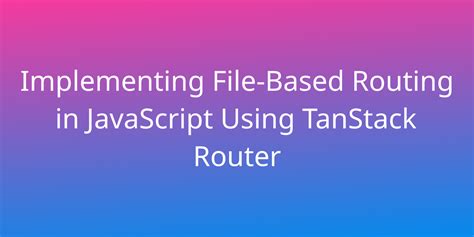 Javascript Router State