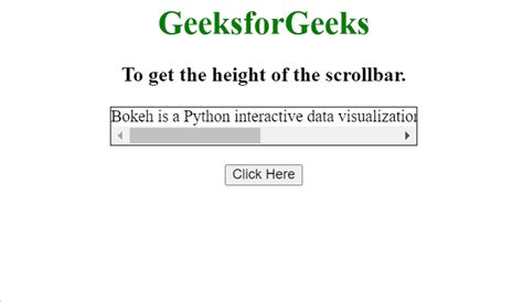 Javascript Scroll Height