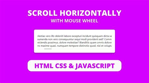 Javascript Scroll Images Horizontal