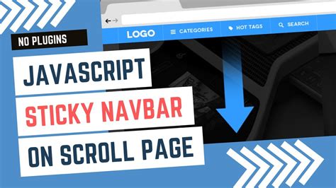 Javascript Scroll Navbar