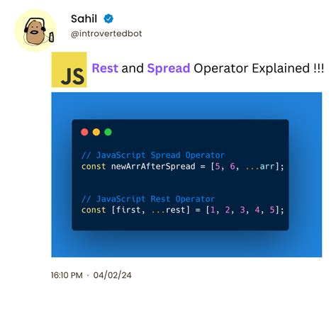 Javascript Spread