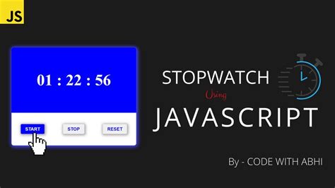 Javascript Stopwatch Performance