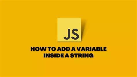Javascript String Add Variable
