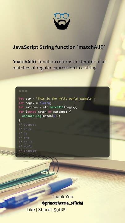 Javascript String Matchall
