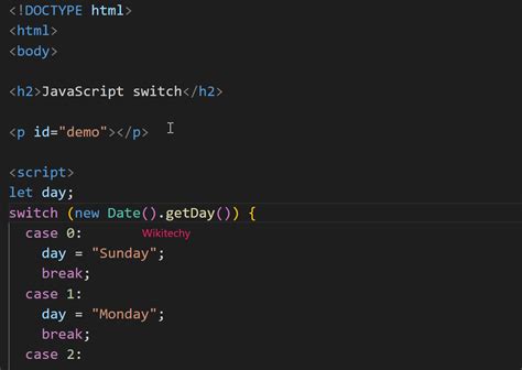 Javascript Switch On Array