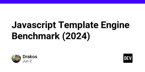 Javascript Template Engine Benchmark