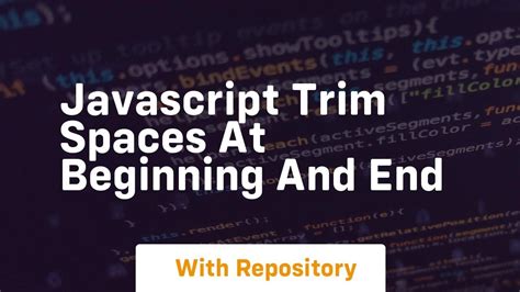 Javascript Trim From End