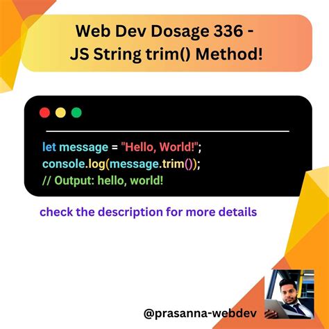Javascript Trim Message