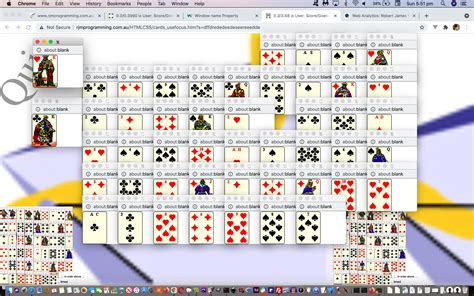 javascript tutorial card game