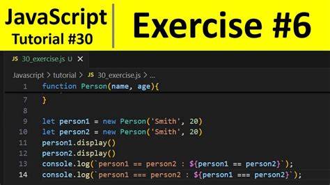 javascript tutorial exercises
