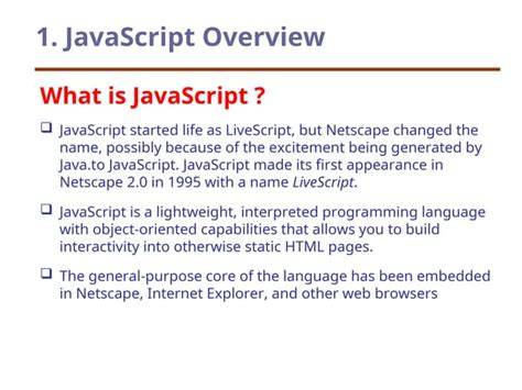 javascript tutorial slides