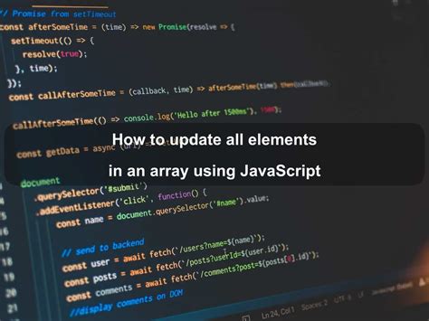 javascript update all elements in array