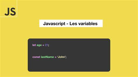 JavaScript Variables