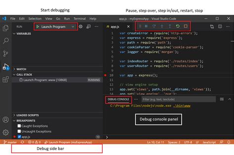 JavaScript Visual Studio Code Debugging Code