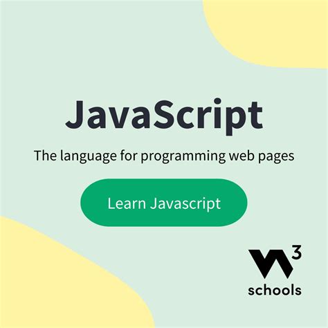 JavaScript Tutorial W3Schools PPT Cover