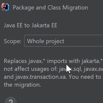 javax to jakarta migration tool