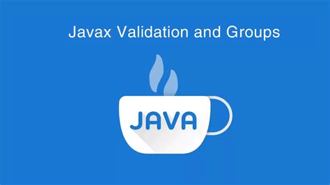 javax validation groups