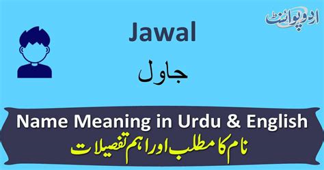 jawal meaning in english