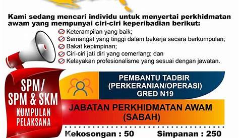 Jawatan Kosong Pejabat Setiausaha Kerajaan Negeri Perak (17 Februari