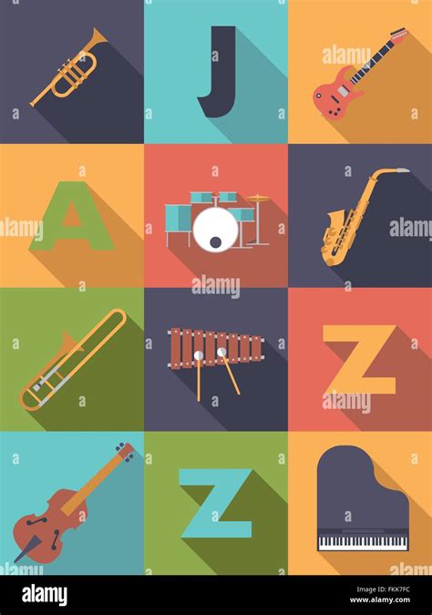 Jazz Instruments Symbols