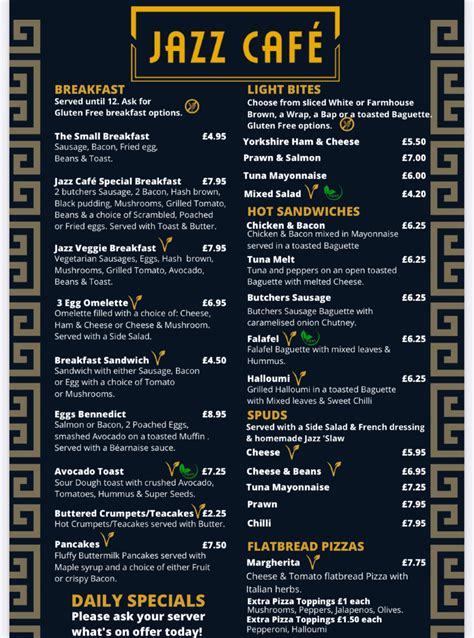 Jazz Menu Code