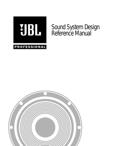 Jbl Sound System Design Reference Manual Pdf