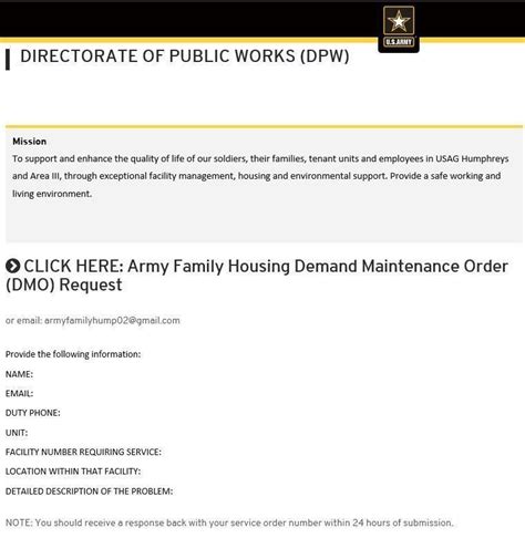 Jblm Housing Work Order