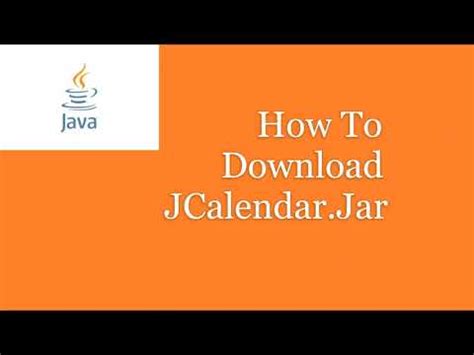 Jcalendar Jar Download Java