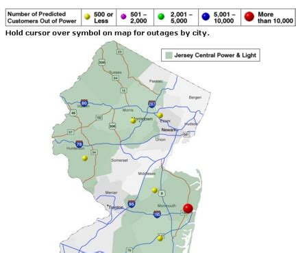 jcp&l outage map