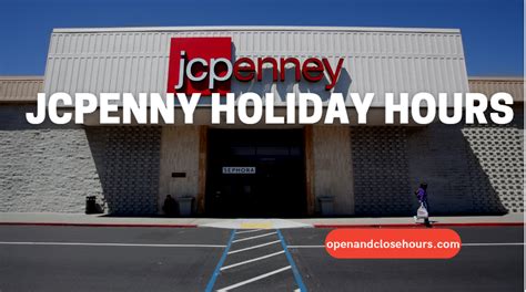 jcpenney holiday hours