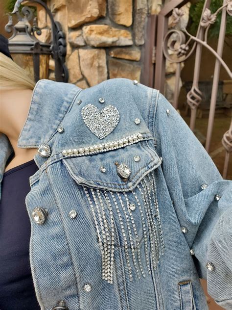 jean jacket with bling