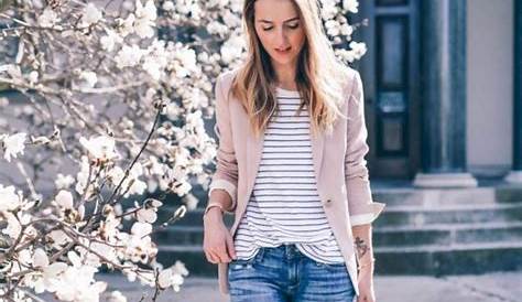 Jeans In Spring Casual Outfits Light Blue Outfit Slimfit Pants Ripped On