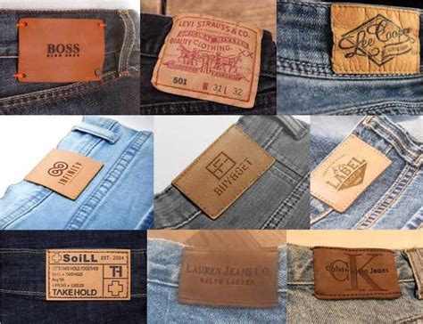 jeans with logo on front
