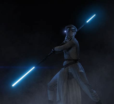 jedis with blue lightsabers