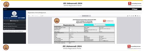 Jee Advanced 2025 Application Form