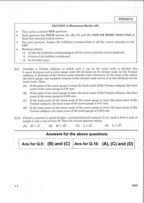jee advanced question paper pattern