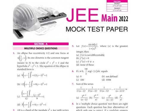 jee main 2022 paper as mock test