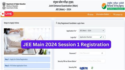 jee main 2024 registration session one