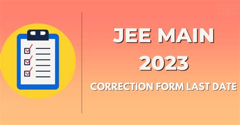 jee mains 2023 correction date
