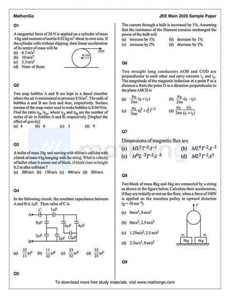 jee mains 2023 question paper allen