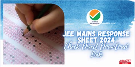 jee mains 2024 response sheet nta