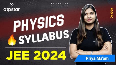 jee mains 2024 syllabus physics